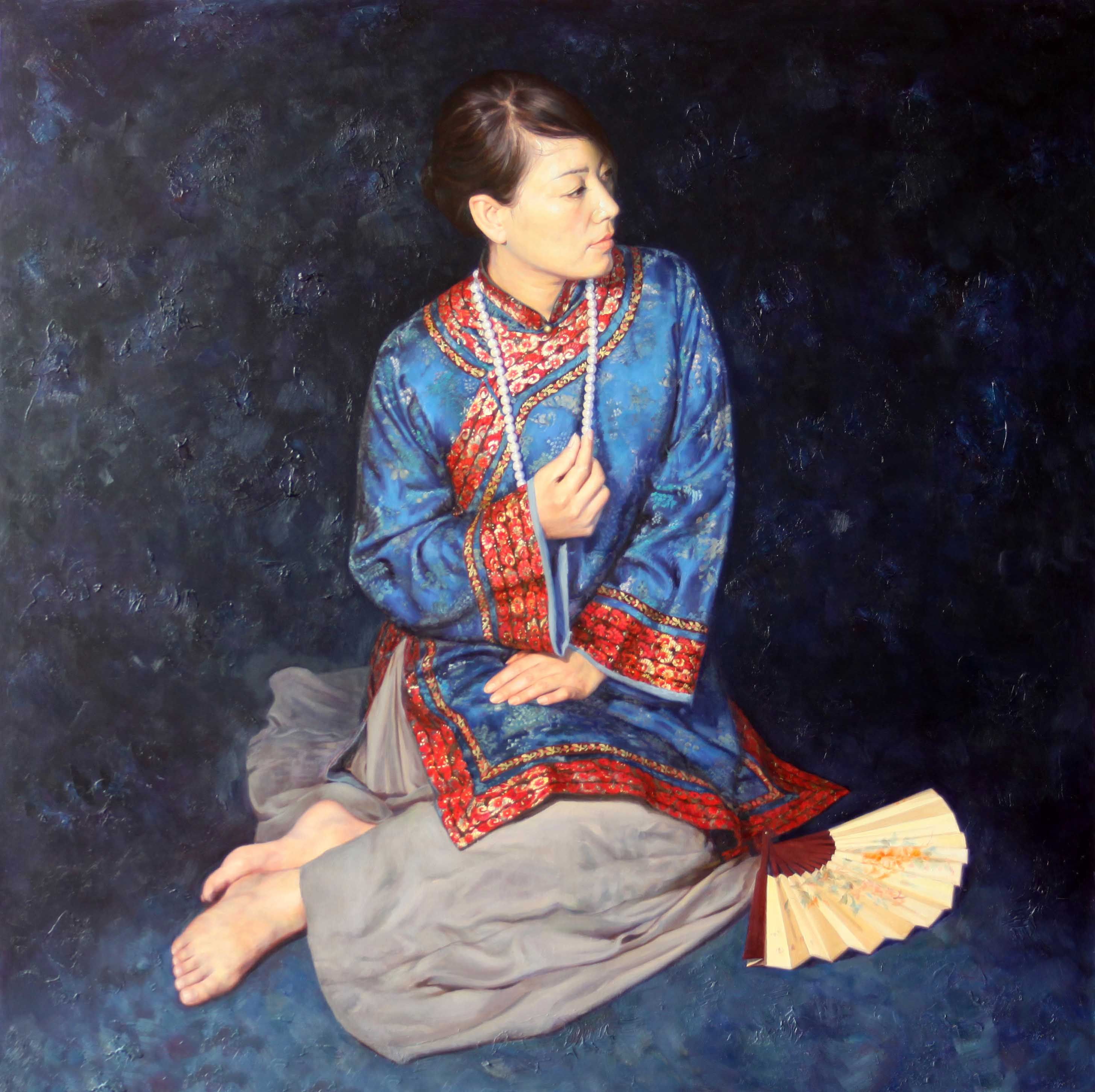 王葆峰油画作品《仕女系列之四》