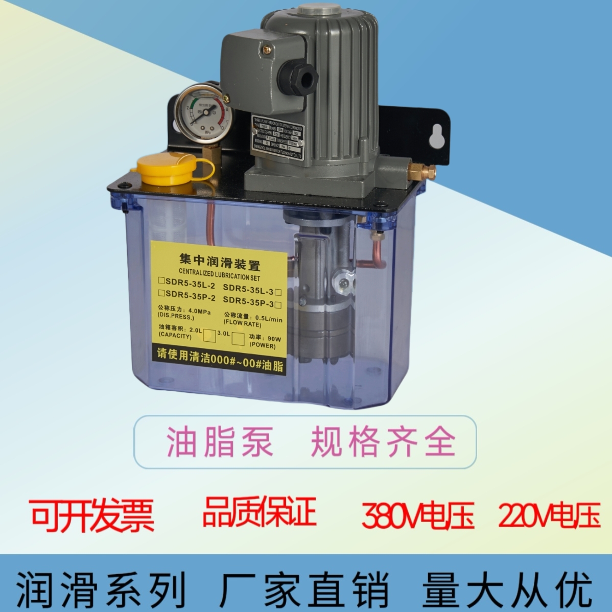 油脂电动润滑泵注塑机黄油泵数控机床