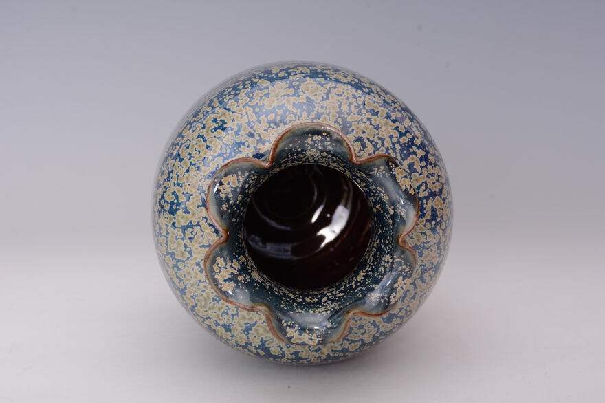 荷口尊(卢钧爆金斑)周松建工作室 中国陶瓷工艺大师