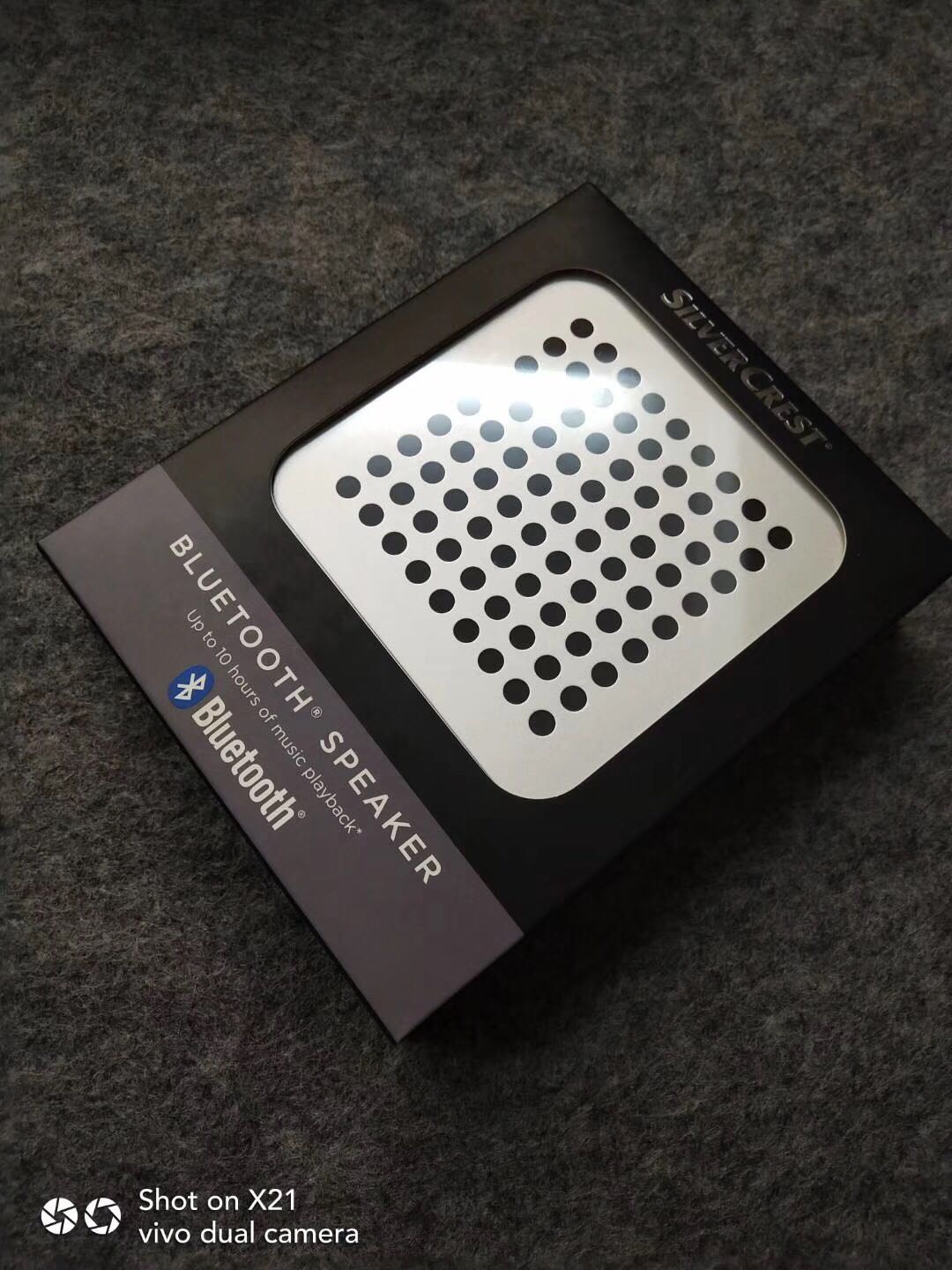 silver新款crest立体声小钢炮家用随身便携无线蓝牙重低音小音响