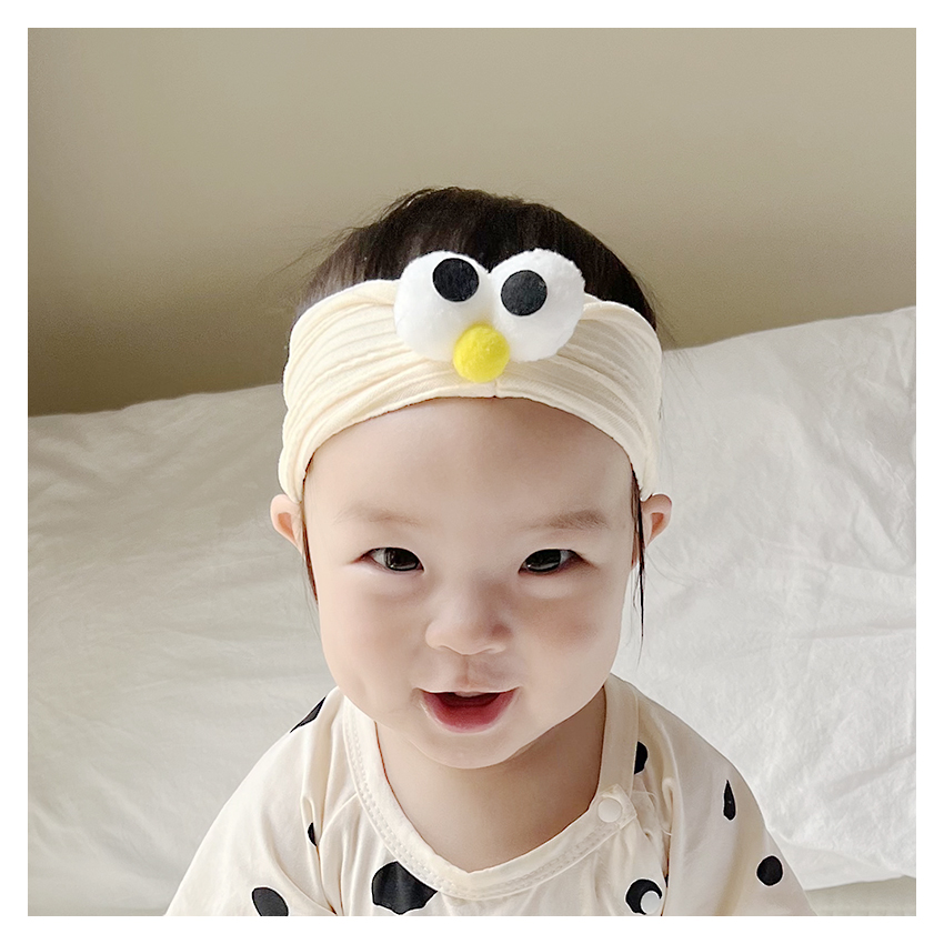 0-2岁婴儿发带大弹力男女宝宝头饰发饰新生儿护囟门帽头箍可爱萌