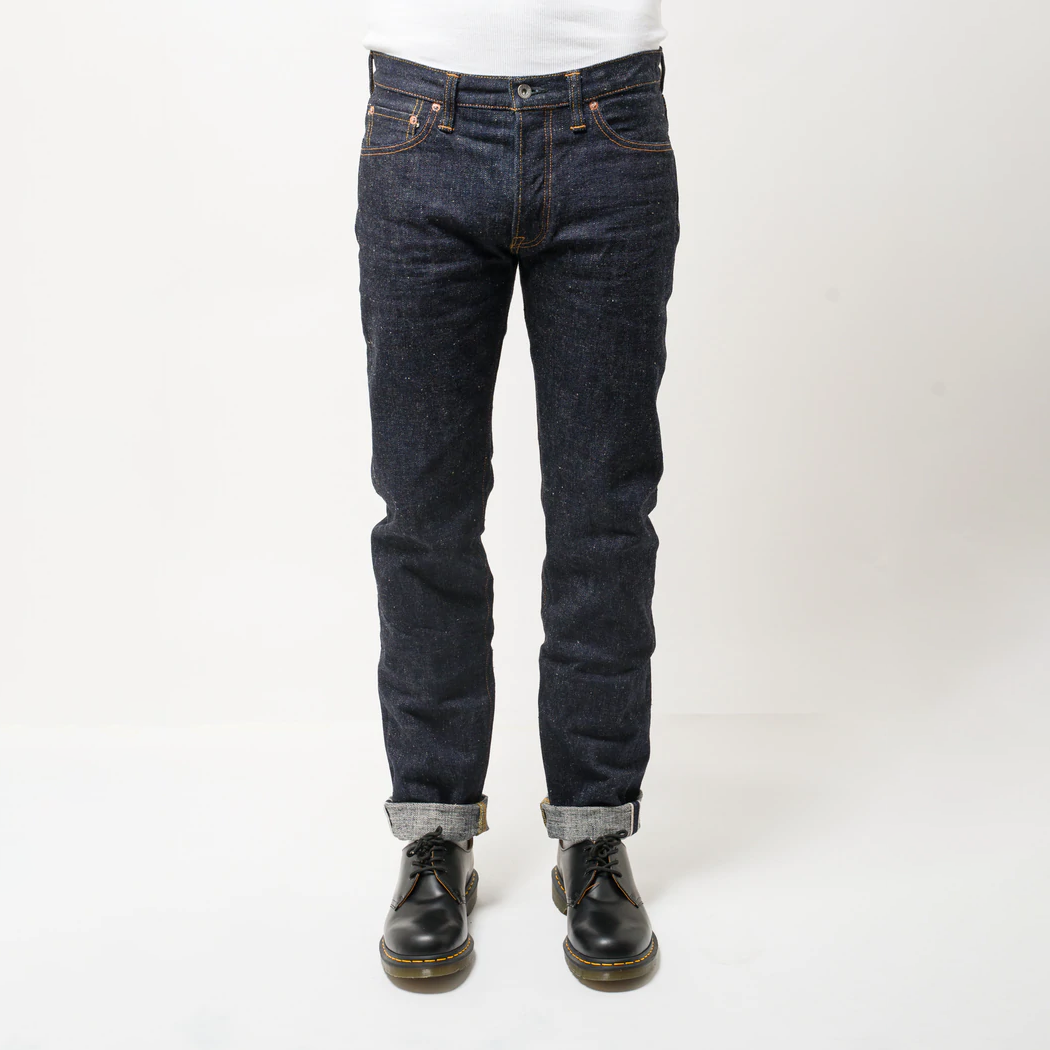 日本samurai jeans 武士 s713vxii 17oz 原色重磅修身锥形牛仔裤