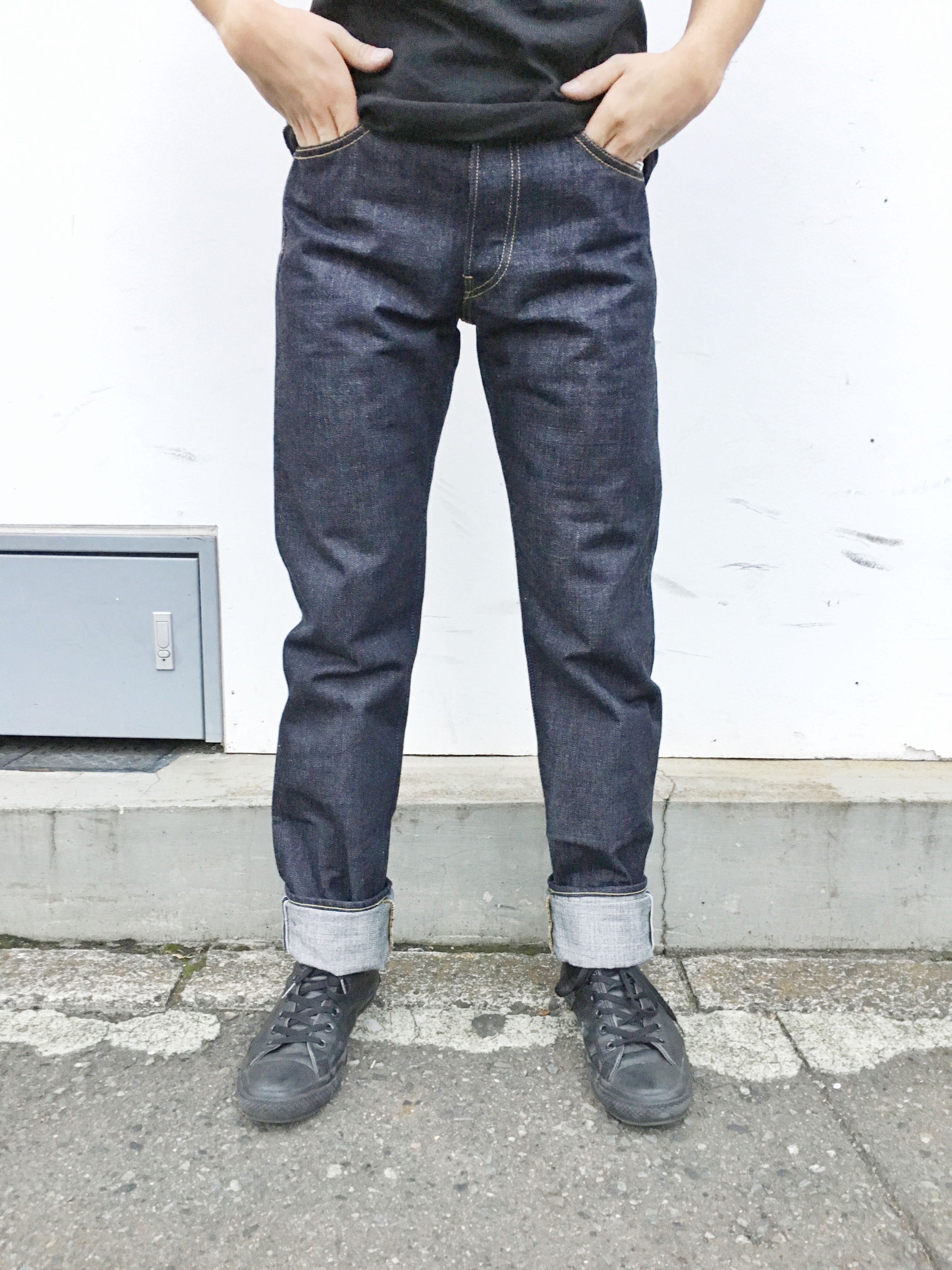 牛仔裤 tanuki rr1 15oz retro 纯靛蓝染色 复古常规直筒养牛日牛