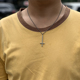 S925纯银复古做旧男士银项链高级感轻奢小众锁骨链素链项链女配饰