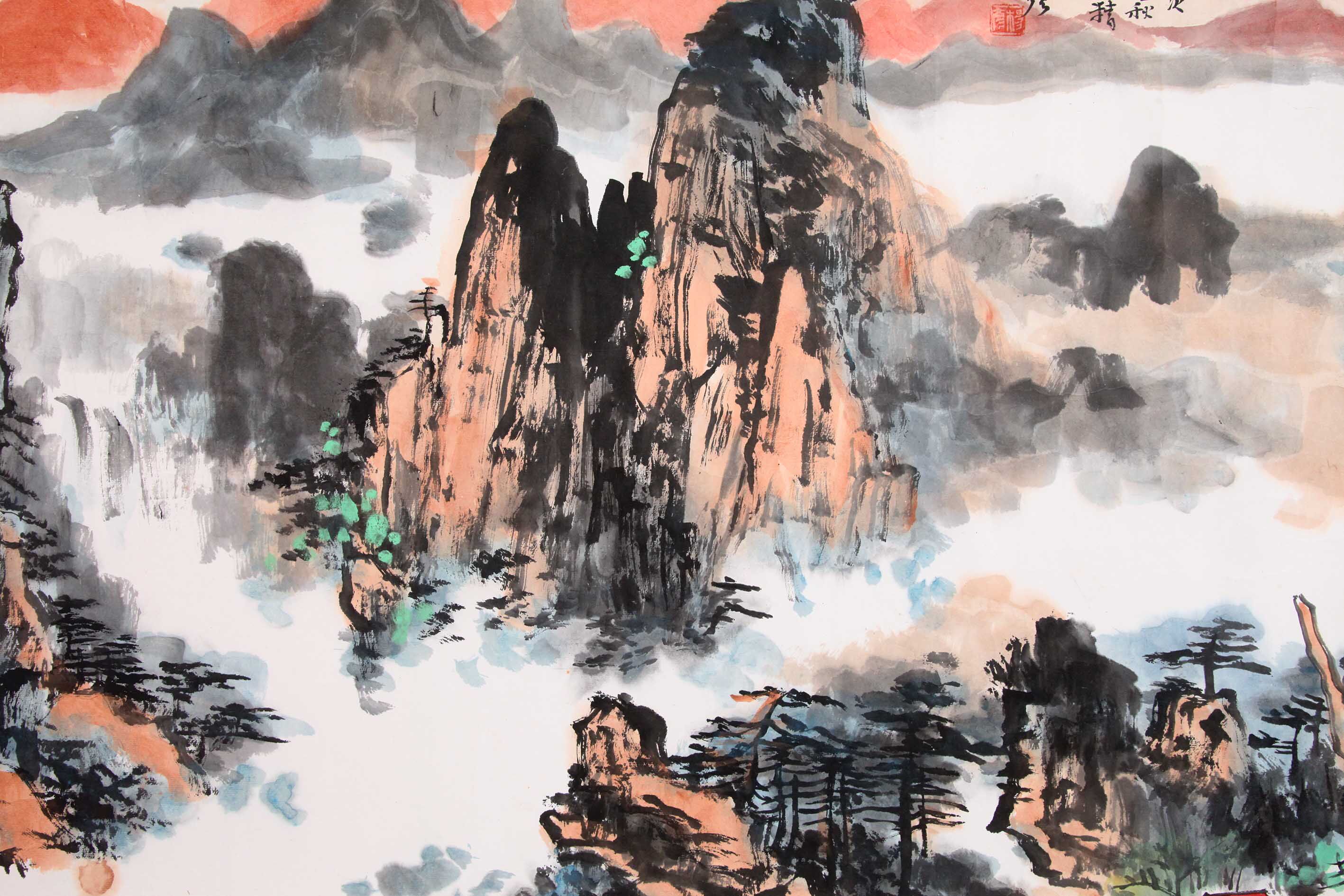 杨彦《溪山秋韵图》