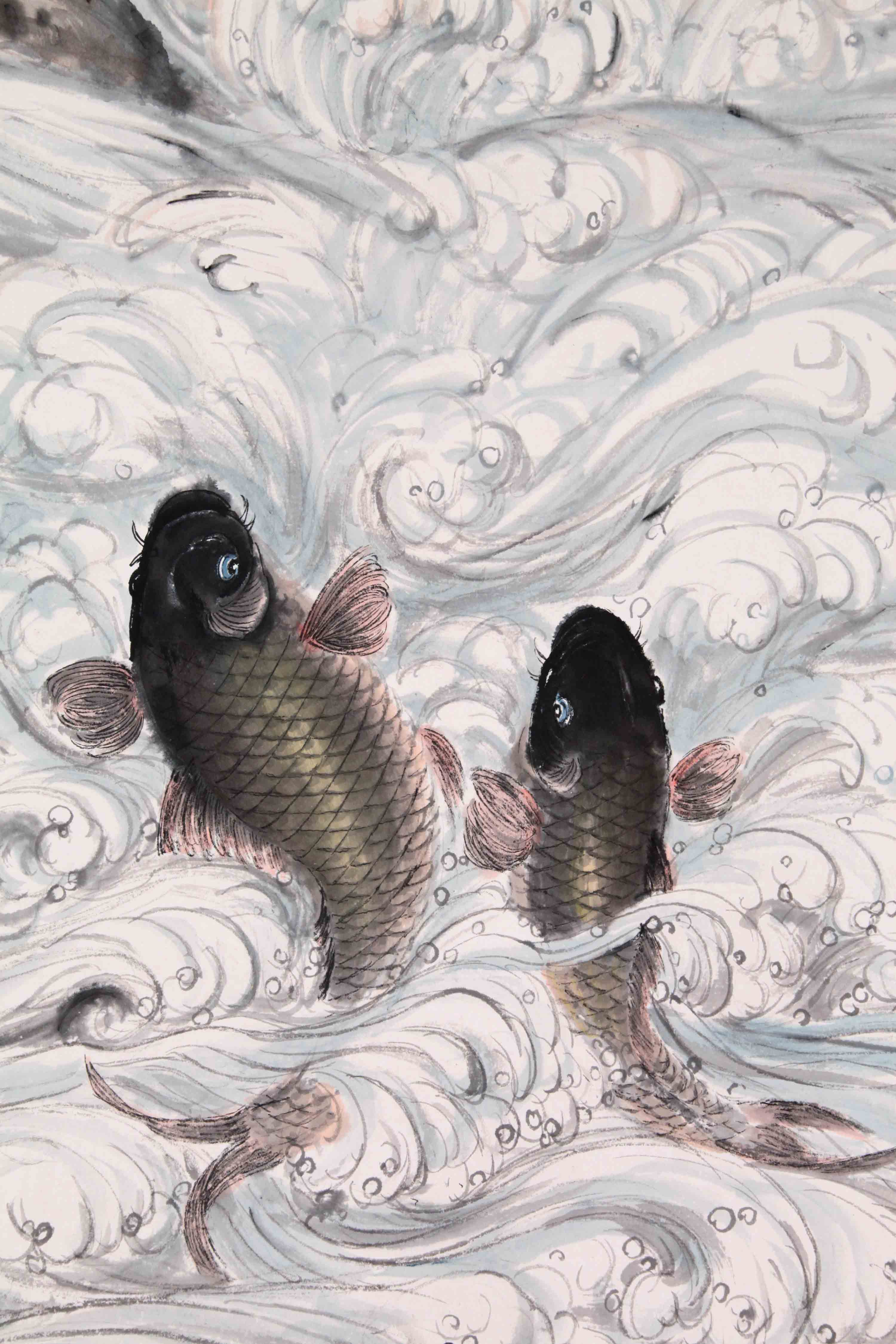 吴青霞《鱼乐图》