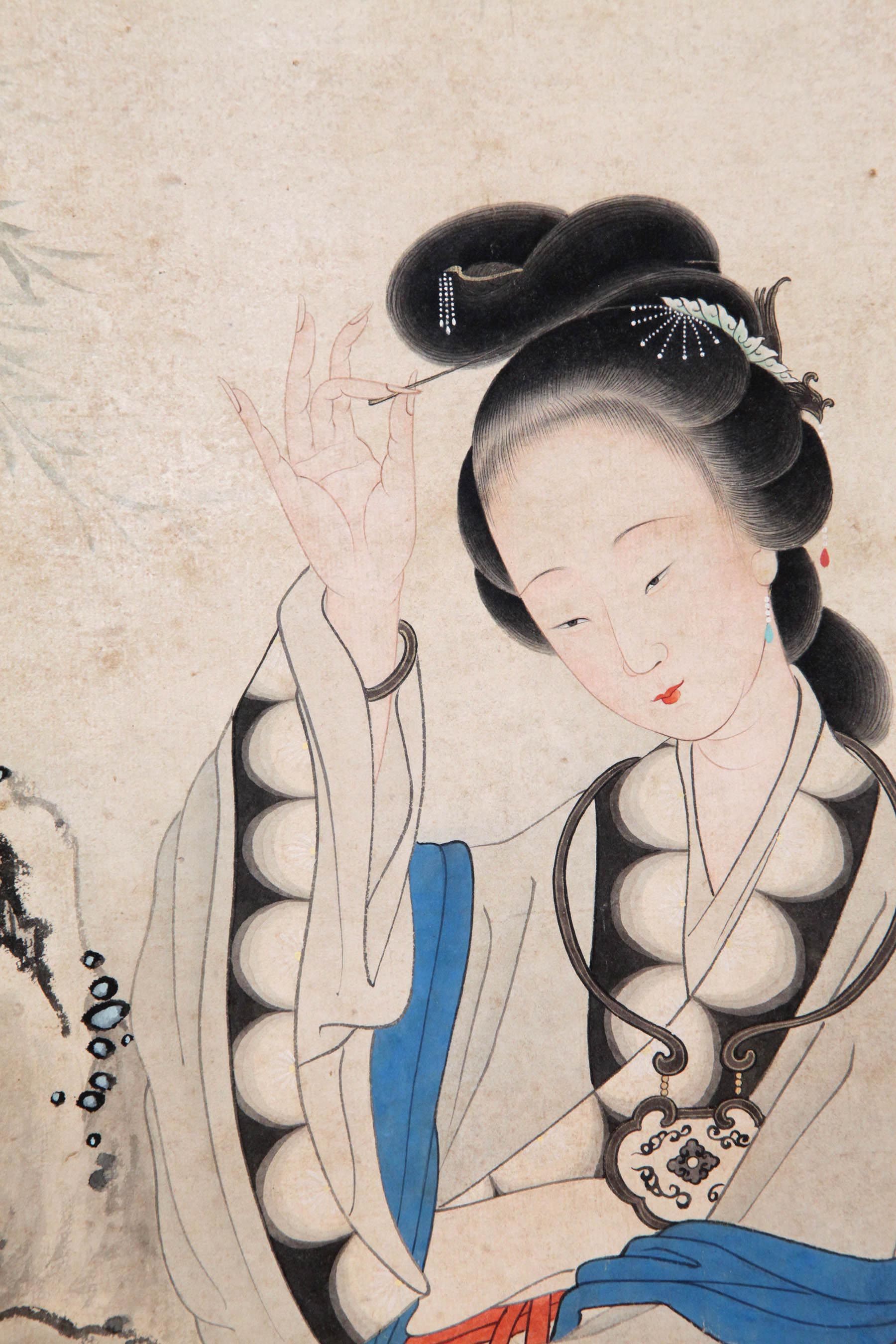 费丹旭 《理妆图》