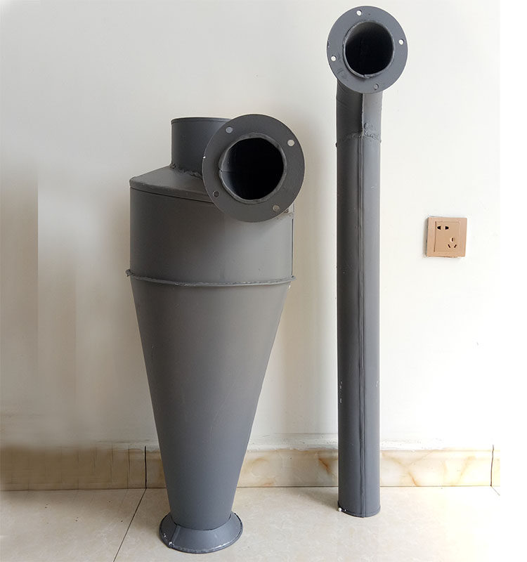 40型粉碎机集粉器 卸料器 沙克龙除尘器旋风集尘器350直径1米高