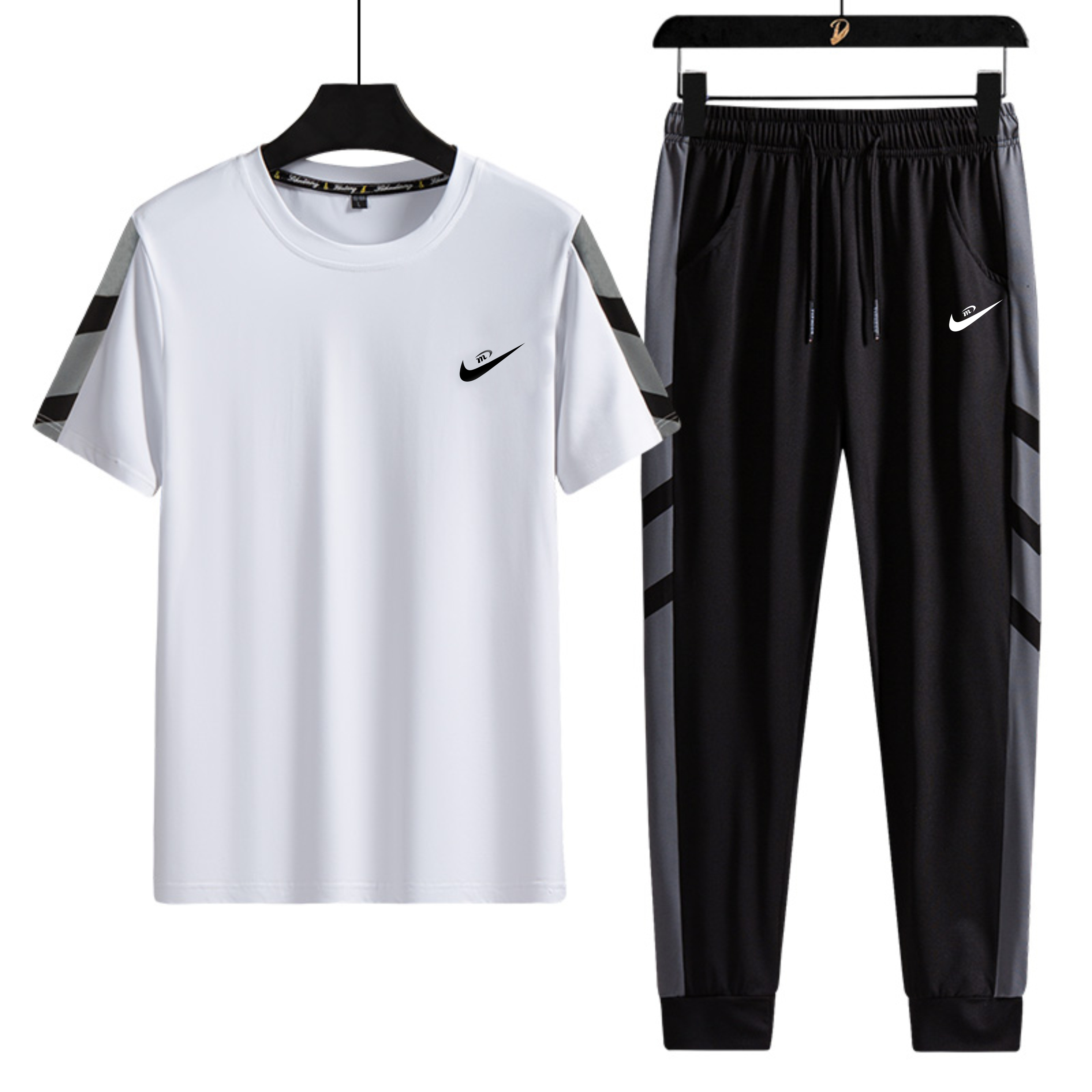 耐克运动服套装男冰丝t恤短袖套装