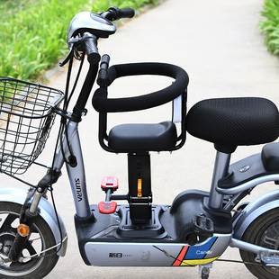 电动车儿童座椅前置电瓶车踏板车通用可升降宝宝安全坐凳可调节