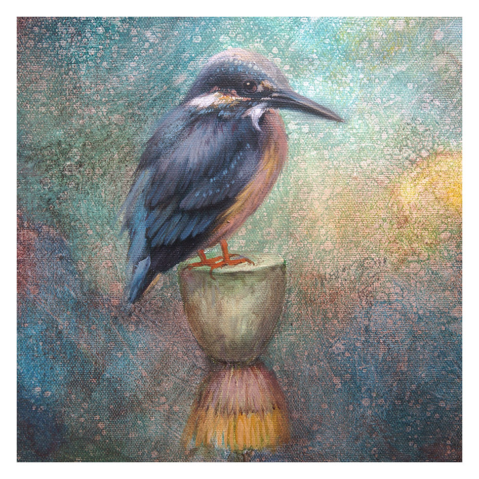 《翠鸟系列》宋燕 布面油画