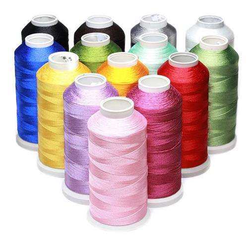 流苏高光绣线电脑丝线亮丝中国结刺绣线塔三股线