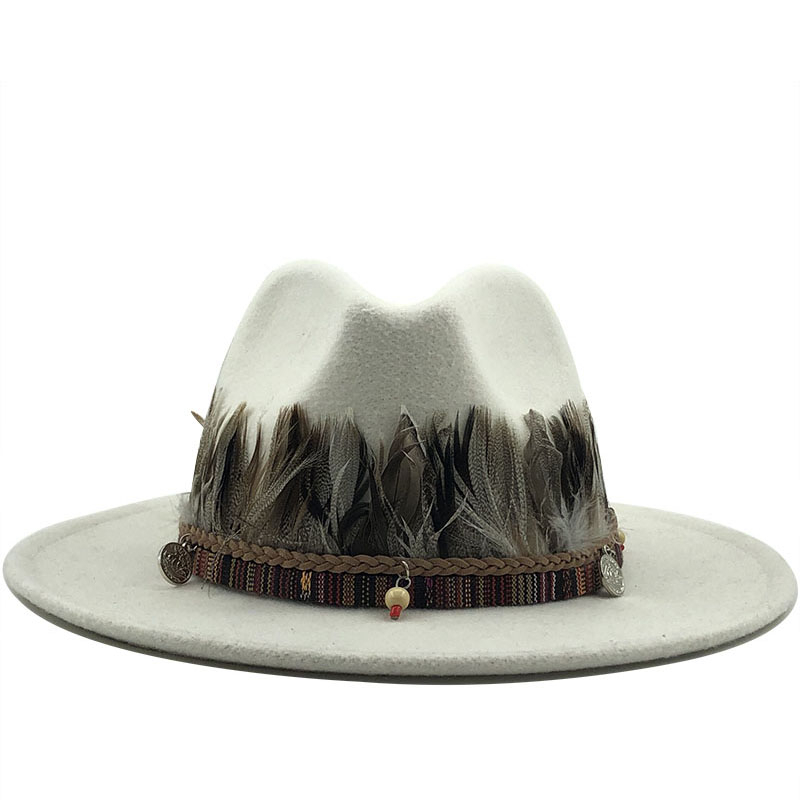 New Women Men Wool Fedora Hat With feather Gentleman Elegan|ruв категории Аксессуары, шляпа - от Buy2taobao.com для оказания профессиональной услуги покупки агента Taobao