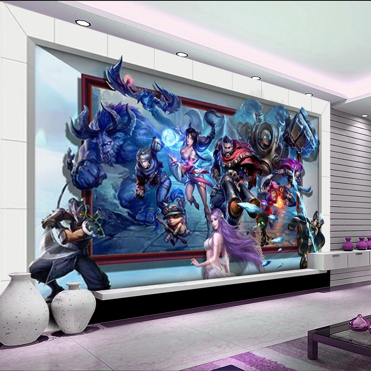 3D立体网络游戏人物影视墙壁画背景墙壁纸卧室书房客厅网吧墙纸|msdalam kategori keluarga memasang ibu, Wallpaper, mural adat - dari Buy2taobao.com untuk memberikan perkhidmatan ejen Taobao profesional membeli