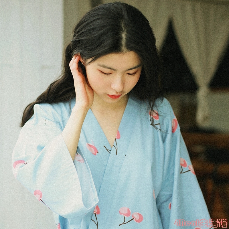 樱桃75-日本睡衣春秋女士和服全棉睡衣套装纯棉纱布和风家居汉服在类目 女士内衣/男士内衣/家居服, 睡衣/家居服套装中 - 来自Buy2taobao.com提供专业的淘宝代购服务