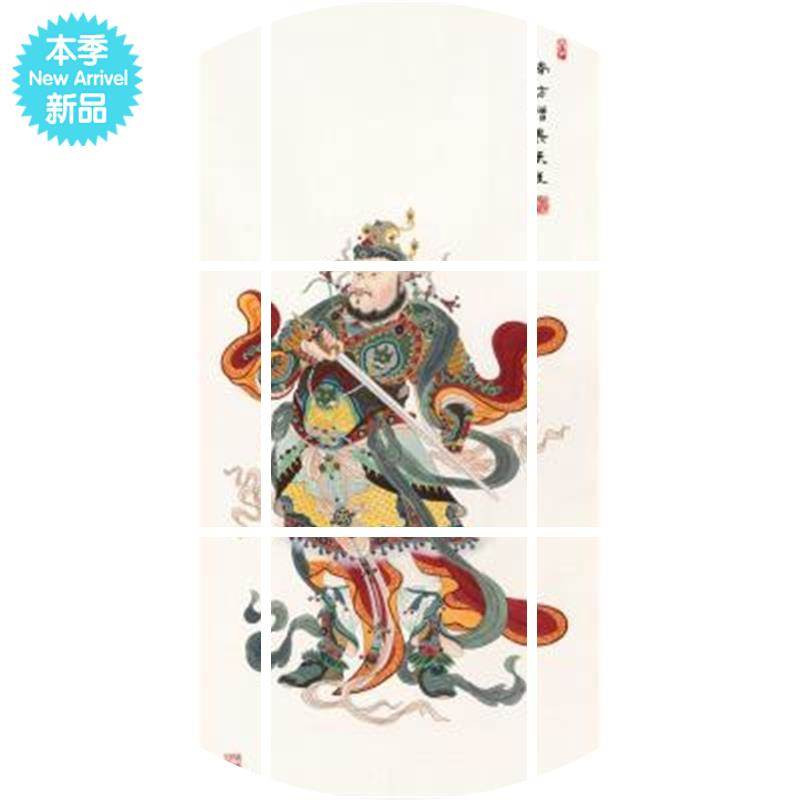 工笔人物佛像国画四大天王金刚菩萨画像玄关佛堂国画