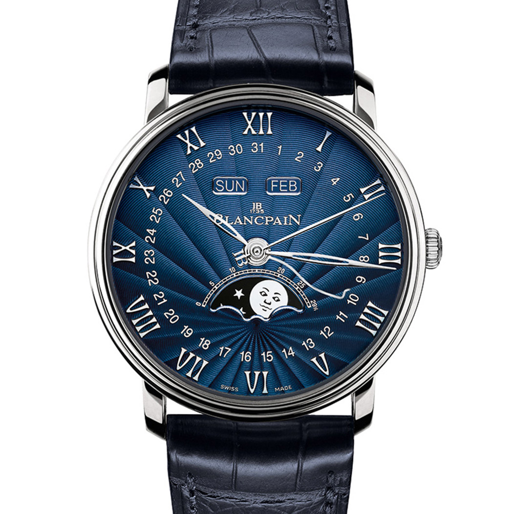 [即拍即得][9.9新]宝珀-经典-自动机械-18k白金-男-6654-1529-55b