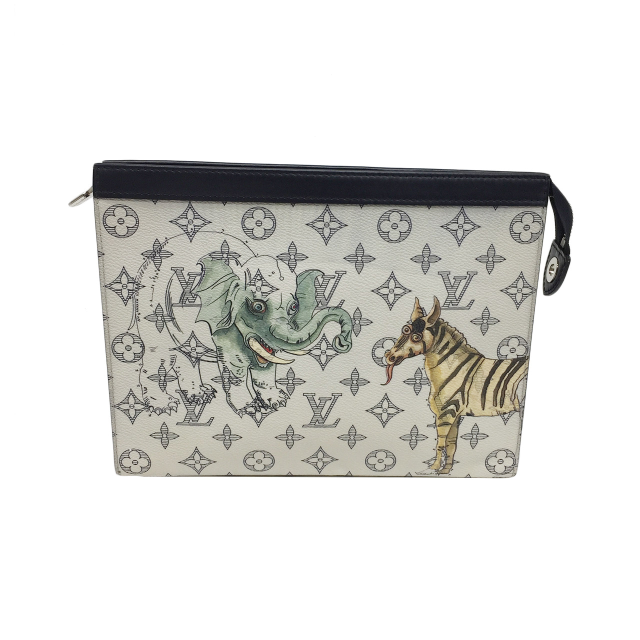 [9.9新]路易威登lv男士手拿包pu动物园系列