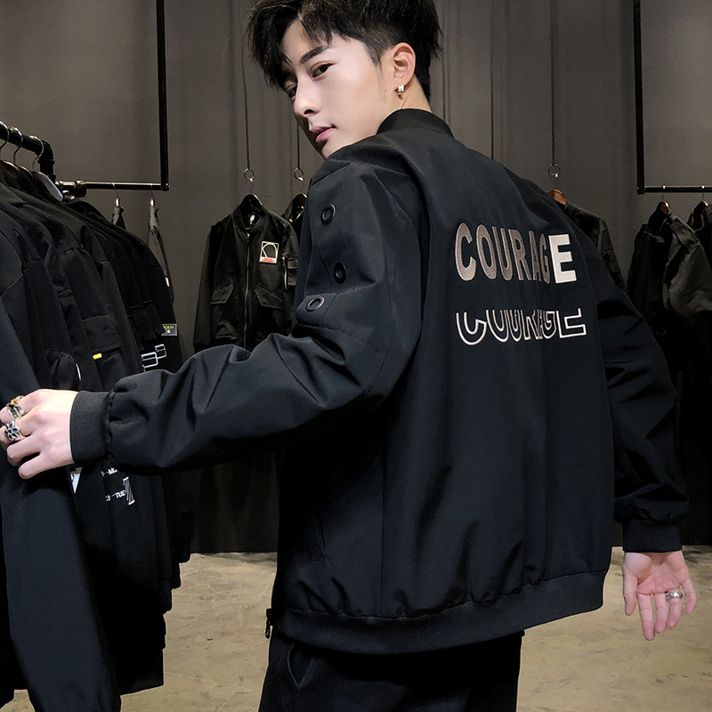 外套男士2020新款韩版潮流春秋季棒球服秋冬加绒工装夹克秋装上衣|ruв категории Мужская одежда, пиджак - от Buy2taobao.com для оказания профессиональной услуги покупки агента Taobao