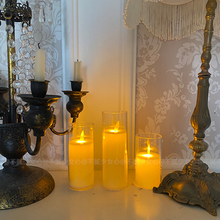 LED电子蜡烛假蜡烛浪漫情人节派对烛光晚餐氛围装扮拍照道具