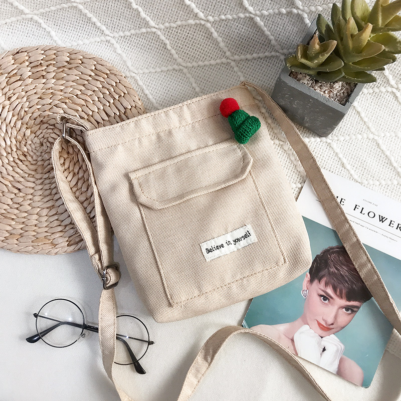 韩国ins帆布斜挎包女学生韩版小包单肩包原宿ulzzang包包女手机包|ruв категории Сумки, Г - жа сумки - от Buy2taobao.com для оказания профессиональной услуги покупки агента Taobao