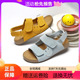 百丽女鞋夏季新款SMILEY联名勃肯鞋快乐笑脸吐司凉鞋拖鞋D7X1DBL5