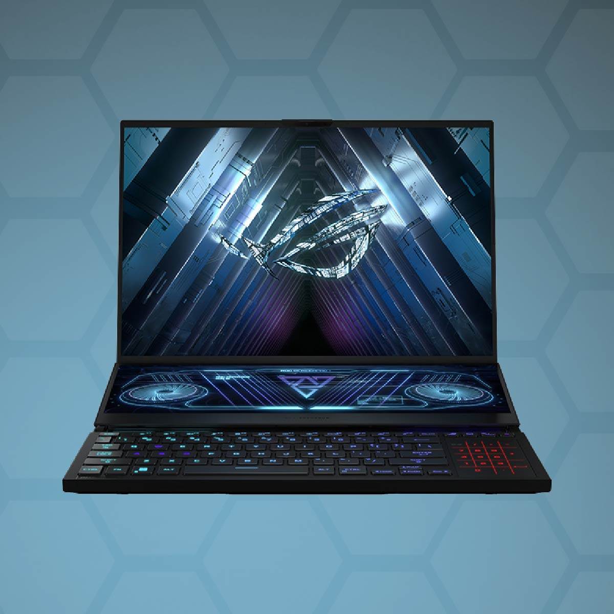 asus/华硕 rog冰刃6 双屏 r9-6900hx 64g 4tbssd rtx3080ti 2.5k