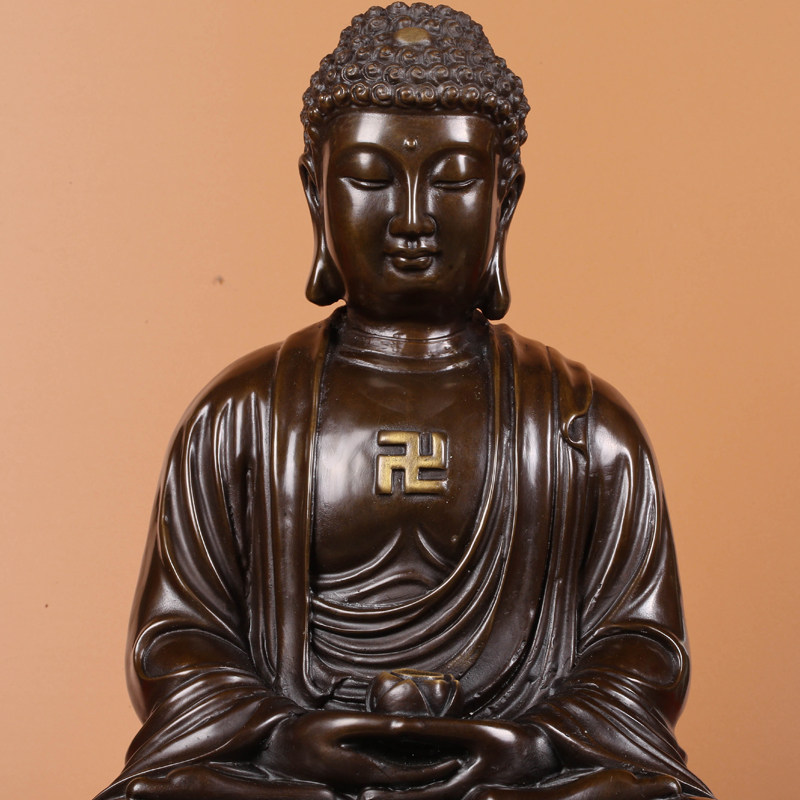 佛光普照 5.92kg 如来佛铜像 做工精湛 佛法加持