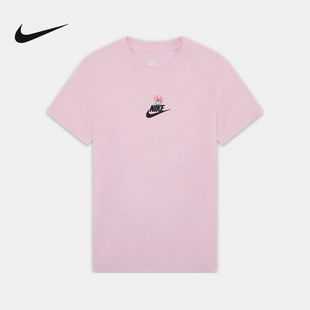 Nike耐克儿童男女童T恤夏季新款纯棉宽松轻便柔软短袖HF9788-663