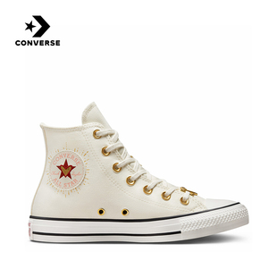 Converse匡威春季女款All Star情人节刺绣高帮休闲帆布鞋A05139C