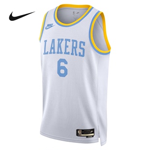 Nike耐克洛杉矶湖人詹姆斯DRI-FIT NBA JERSEY男子球衣DO9448-101