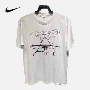 Nike耐克ACG男子夏季运动户外休闲宽松涂鸦印花短袖T恤FJ1130-121