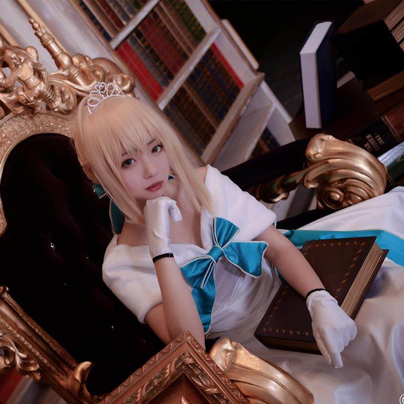 fate/grand order阿尔托莉雅saber两年前礼服英灵正装cos服