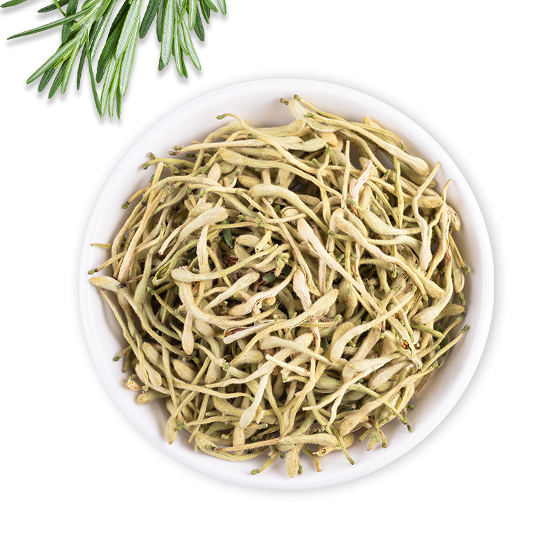 金银花带绒毛泡水河南产金银花中药金银花洗澡婴儿包邮金银花茶