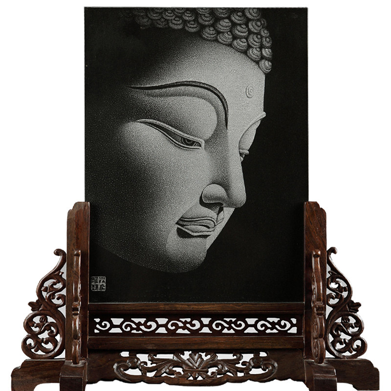 影雕《大觉者》 中国高级工艺美术师 张秋霞作品