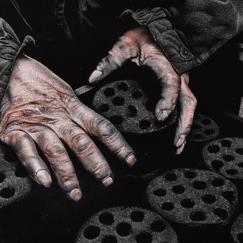 馆藏作品 影雕 《冬天不知煤人寒》 张秋霞大师作品