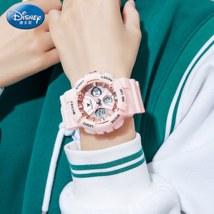 迪士尼手表女款学生初高中女生运动防水独角兽少女孩机械电子手表