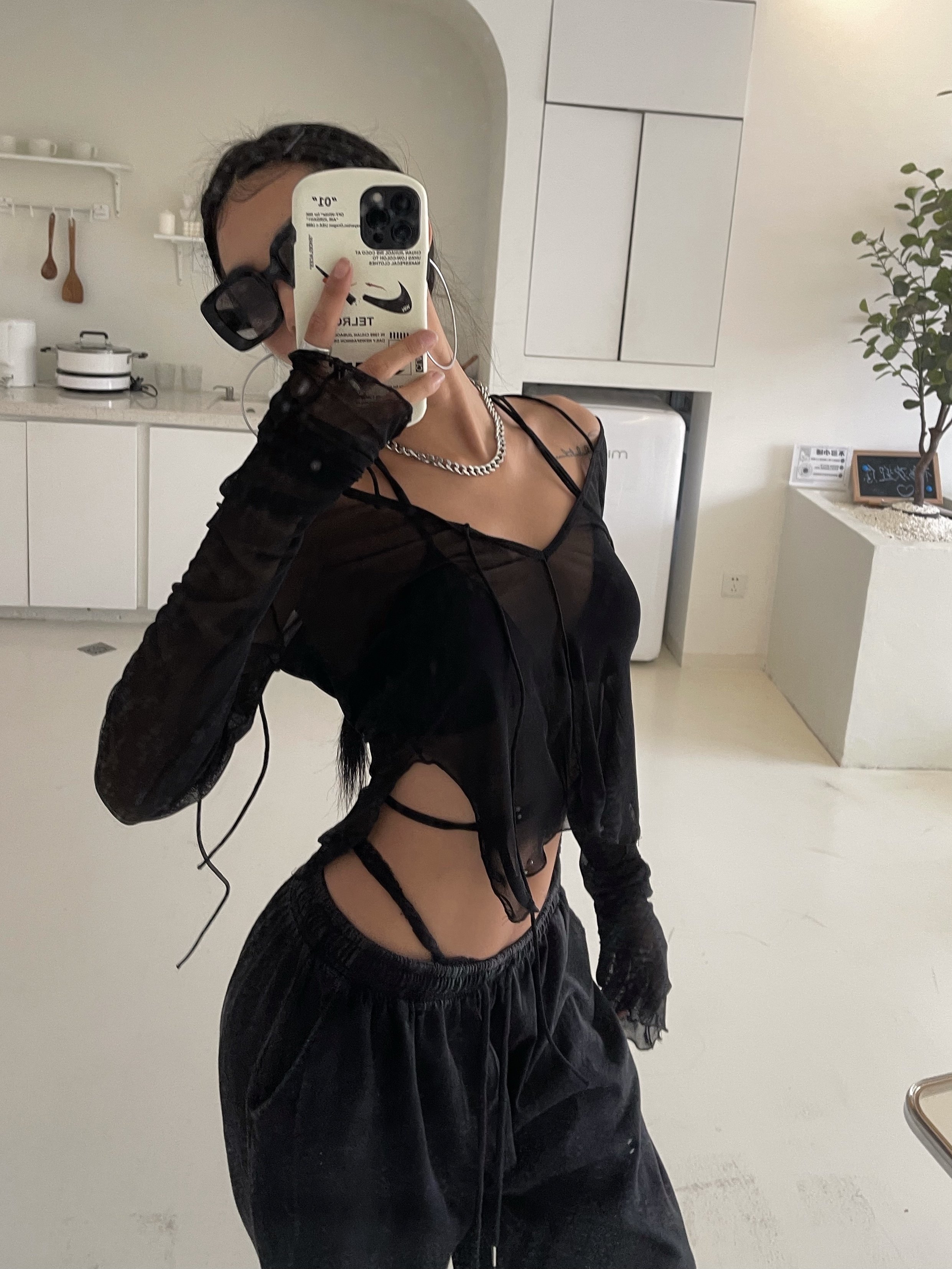 blinggirls性感欧美风爵士辣妹显瘦长袖上衣 (8.13上新)