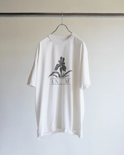 ANCELLM IRIS T-SHIRT 24SS 复古做旧水洗染色印花破坏短袖T恤