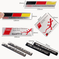 奥迪 A4 A5 A6 Q5 Q7 A3金属标 德国 壁虎车贴 铝标 尾标 侧标