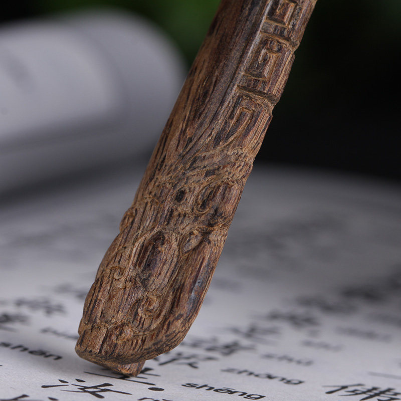 【八分沉】东马沉香 古韵风味造型 天然结香 寓意着吉祥如意