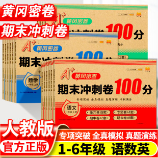 期末冲刺100分一年级二年级三年级四五六年级上册语文数学英语测试卷全套人教版小学同步训练题专项练习册单元期末考试试卷题下册