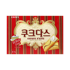 韩国进口饼干 可瑞安夹心蛋卷（奶油味） 72g*5盒包邮