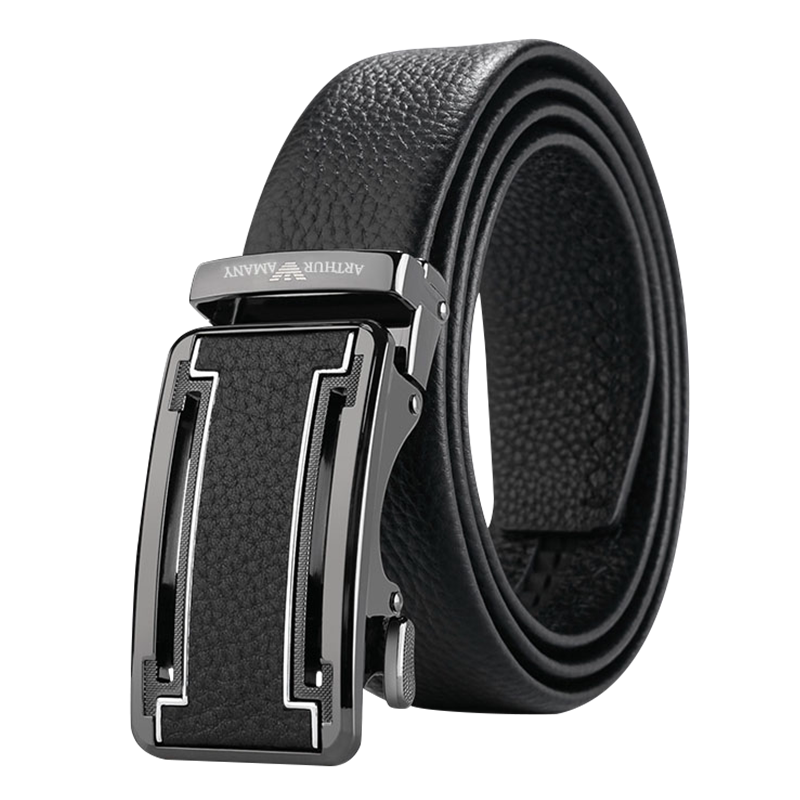 帝梵阿玛尼正品男士皮带真皮年轻人休闲纯牛皮时尚奢侈品牌裤腰带