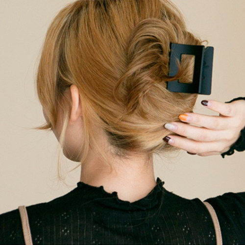 韩国成人百搭优雅网红半扎发大号