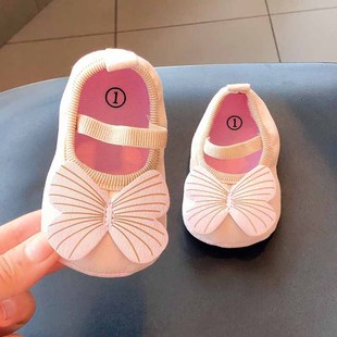 婴儿鞋春秋款6-12个月8女宝宝鞋软底学步鞋0-1岁新生儿鞋子公主鞋
