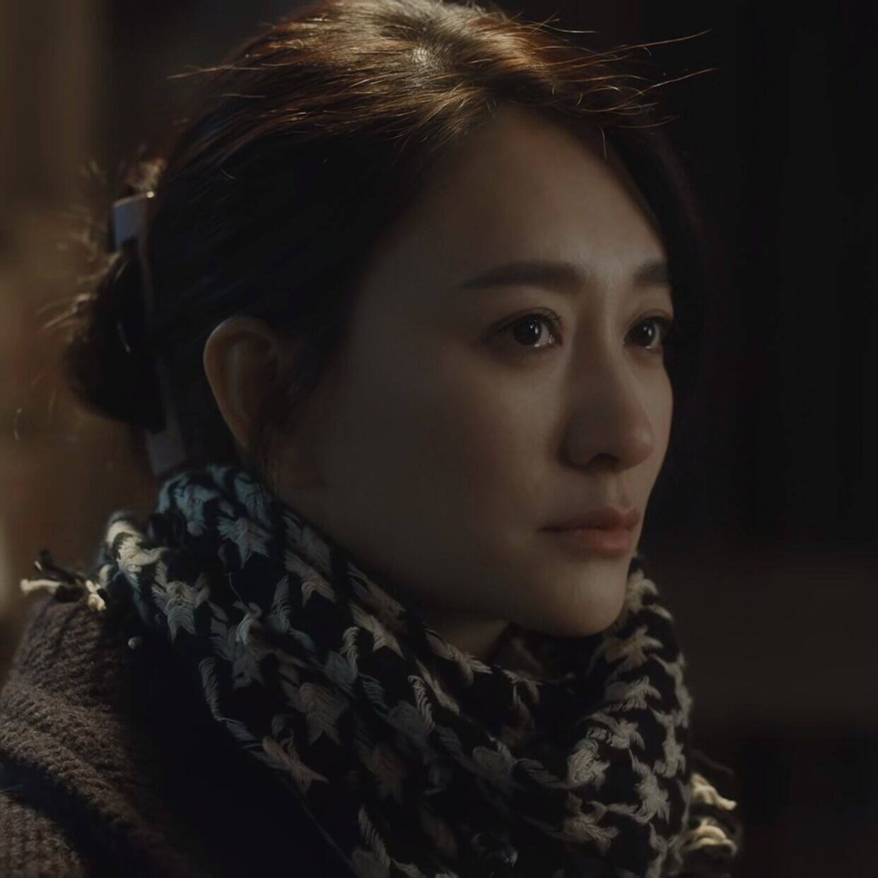 原版今生有你李小冉谈静同款围巾秋冬季黑白格编织百搭保暖围巾