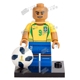 兼容乐高积木人仔抽抽乐世界杯巴西足球队XP017罗纳尔多拼装玩具