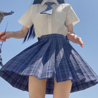 jk制服百褶格裙正版原创套装女装精品夏季学生校服