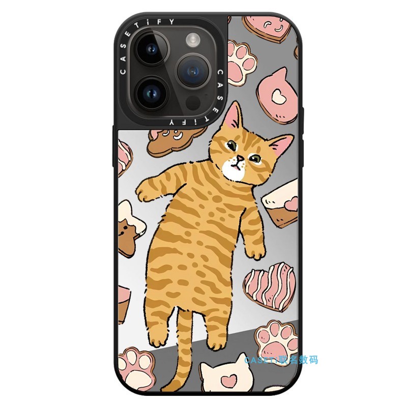 CASETi联名可爱猫咪饼干合集15Pro适用于iPhone14ProMax苹果13Pro/12少女心小众猫丁香15手机壳防摔保护套潮